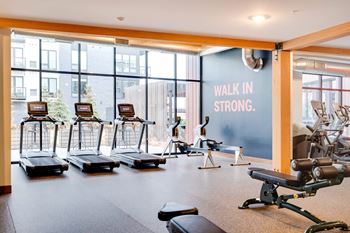 Expansive fitness center
